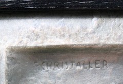 Signed in the upper left hand corner: "F. Christaller".  